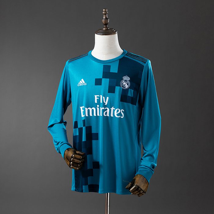 Retro Real Madrid 17/18 long sleeve third away S-XXL