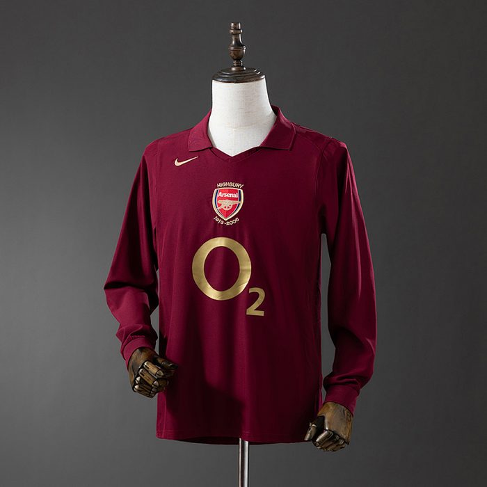 Retro Long Sleeve 05/06 Arsenal home S-XXL