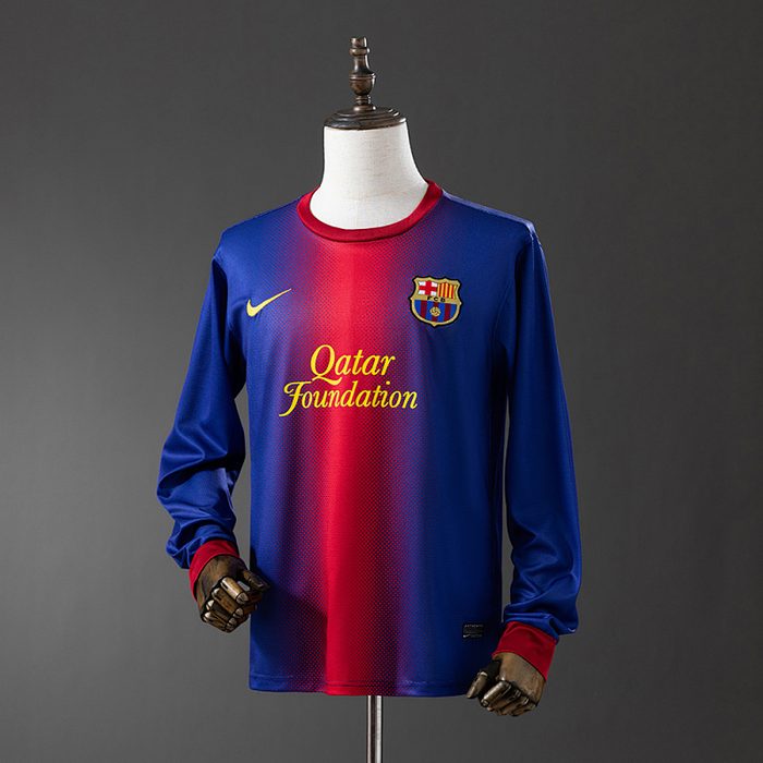 Retro long sleeve Barcelona 12/13 home S-XXL