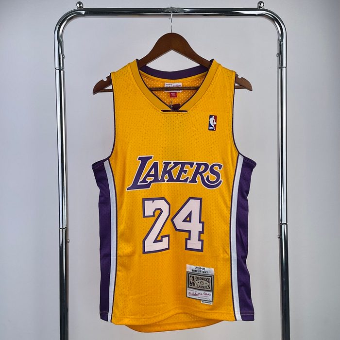 MN Retro :SW Lakers 08/09/10 VGola Amarelo #24Kobe