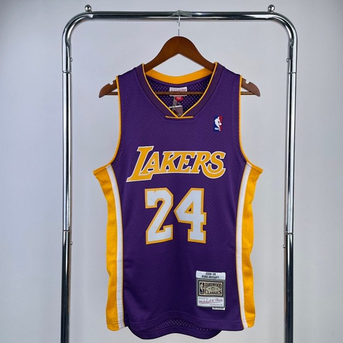 MN Retro :SW Lakers 08/09/10 VGola Roxo 色 #24 Kobe