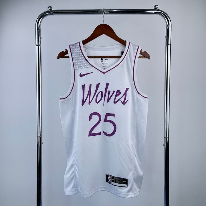 Timberwolves 白Rosa #25 Rose