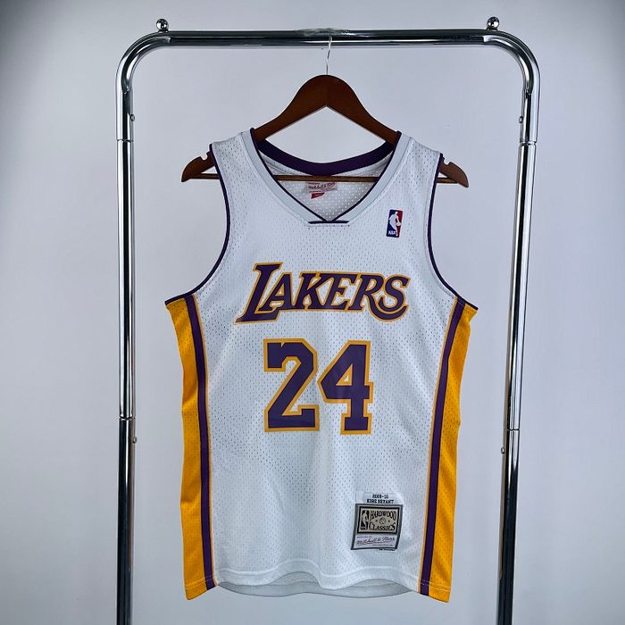 MN Retro ：SW Lakers 09/10/11 VGola Branco #24 Kobe