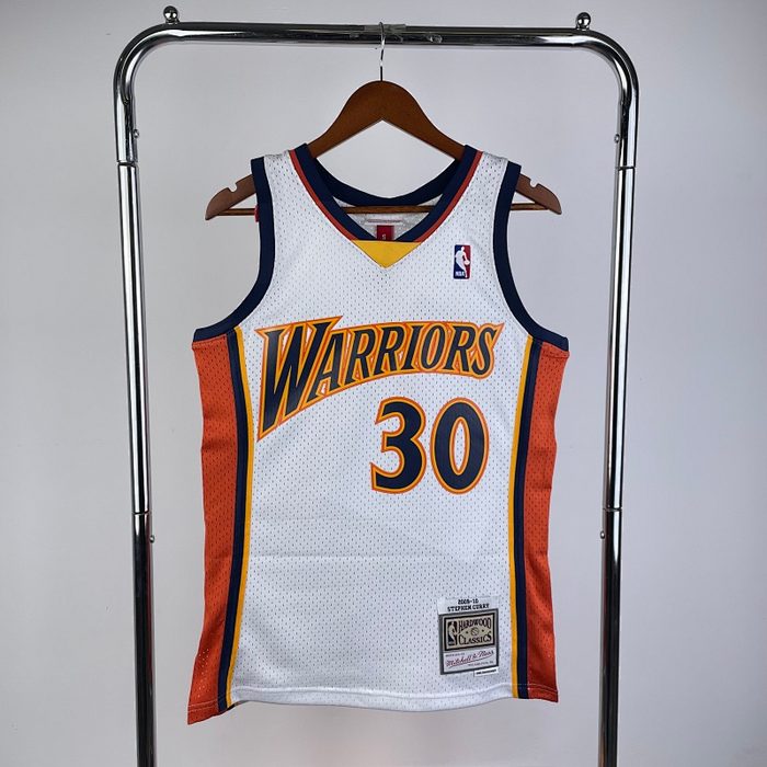 MN Retro ：SW Warriors 09/10/11 Rookie Branco #30 Curry