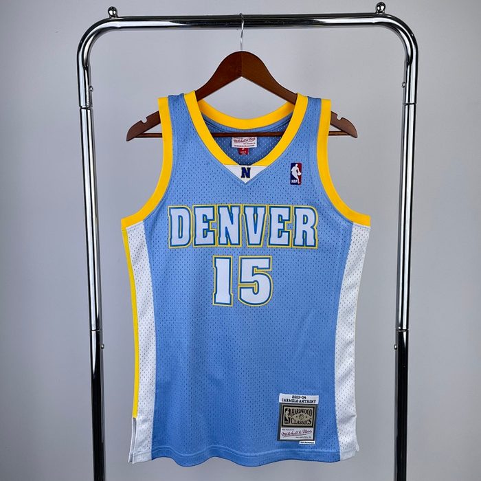 MN Retro :SW Nuggets 03/04/05 北卡蓝 #15 Anthony