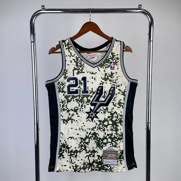 MN Retro :SW Spurs 13/14/15 Camuflado #21 Duncan