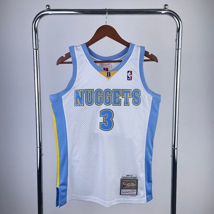 MN Retro :SW Nuggets 06/07/08 Branco #3Iverson