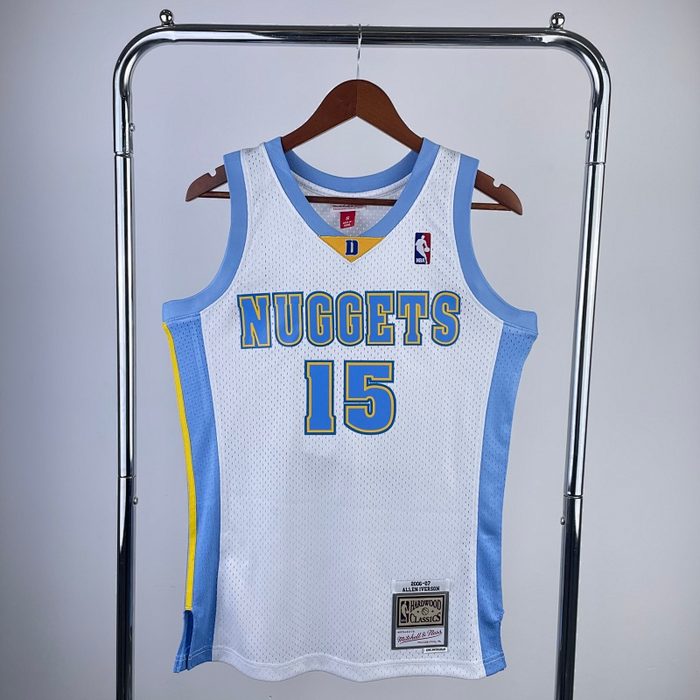 MN Retro :SW Nuggets 03/04/05 Branco #15Anthony