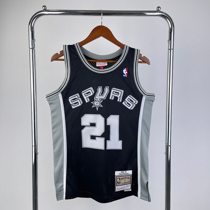 MN Retro :SW Spurs 1998/99/00 Preto #21 Duncan