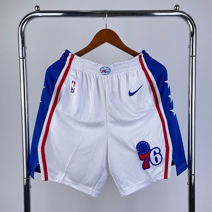 76ers Branco Shorts