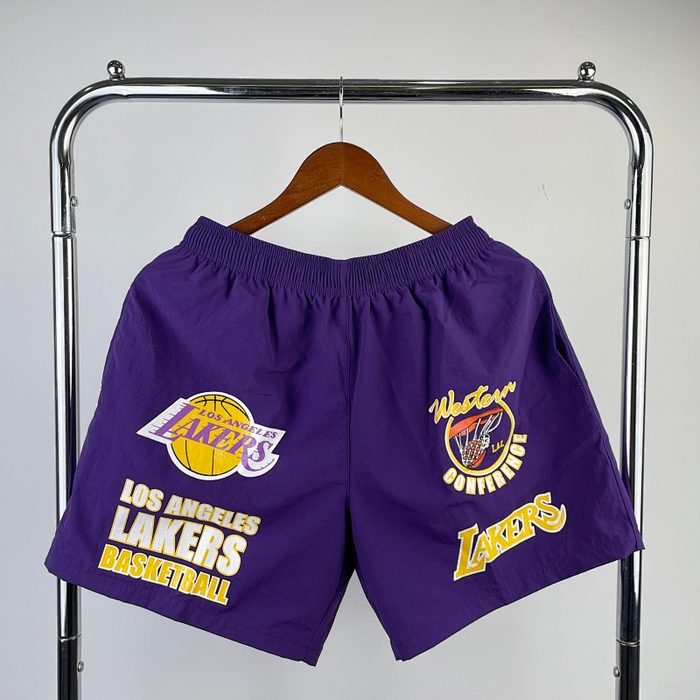 Mitchell&NessRetro 美式Shorts ：Lakers