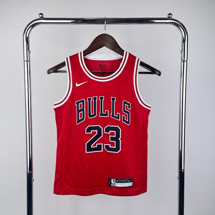 Juvenil Infantil Kit :Bulls Vermelho #23 Jordan