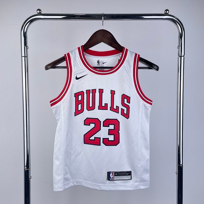 Juvenil Infantil Kit :Bulls Branco #23 Jordan