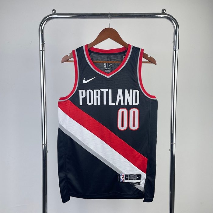 23/24 Trail Blazers Preto #00 亨德森