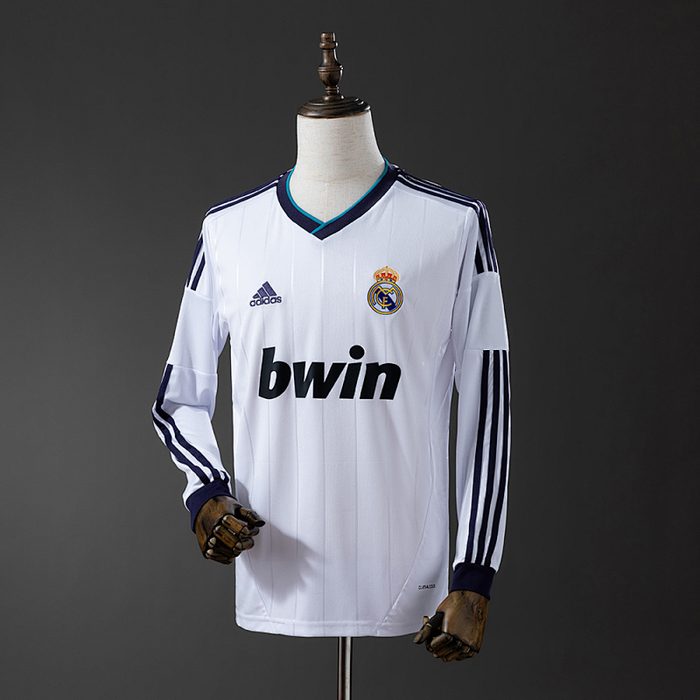 Retro Real Madrid 12/13 Long Sleeve Home S-XXL