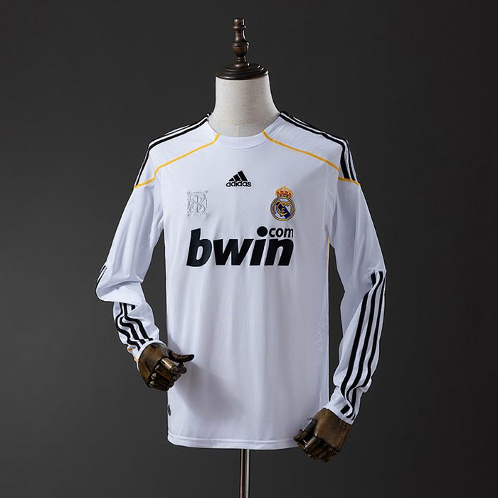 Retro Real Madrid 09/10 Long Sleeve Home S-XXL