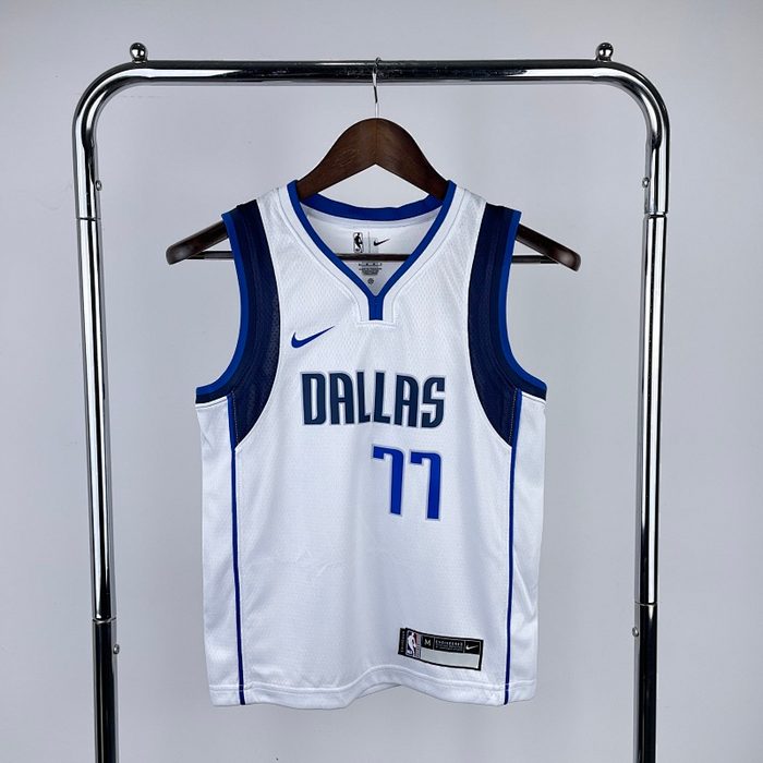 Juvenil Infantil Kit :Mavericks Branco #77 Doncic