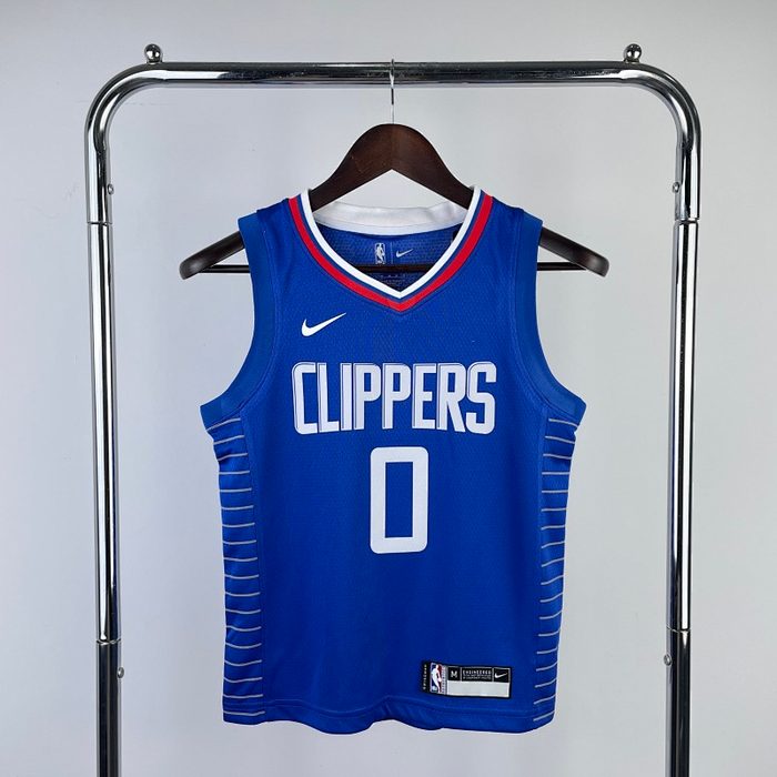 Juvenil Infantil Kit :Clippers Azul #0 Westbrook