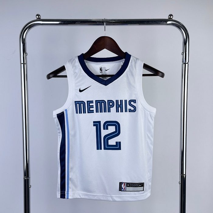 Juvenil Infantil Kit :Grizzlies Branco #12 Morant
