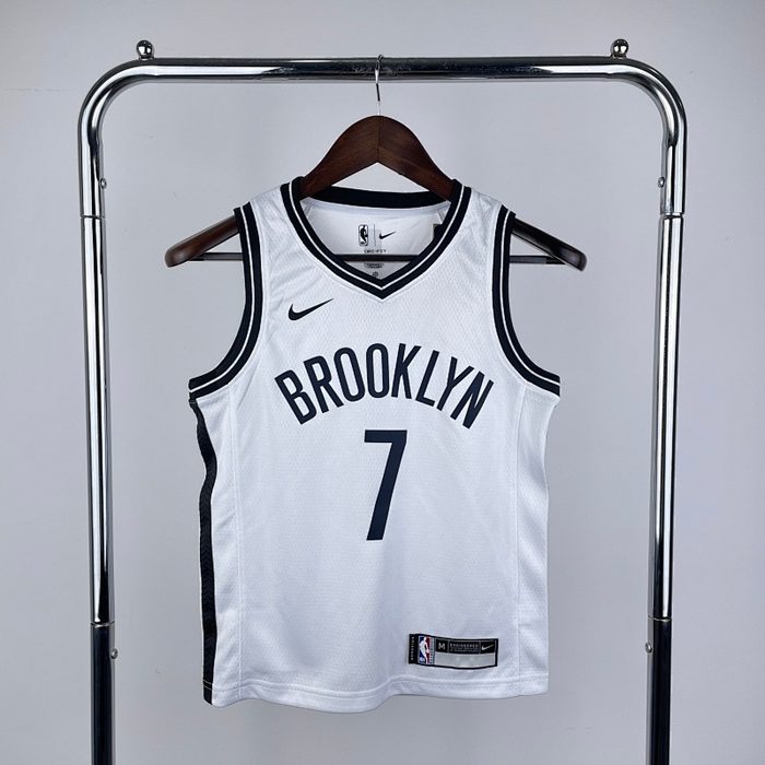 Juvenil Infantil Kit :Nets Branco #7 Durant