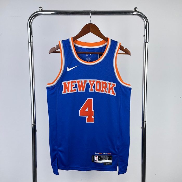 23/24Knicks Fora Azul #4 Rose