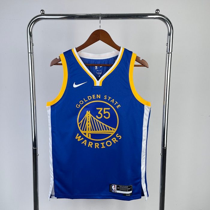 23/24 Warriors Fora Azul #35 Durant