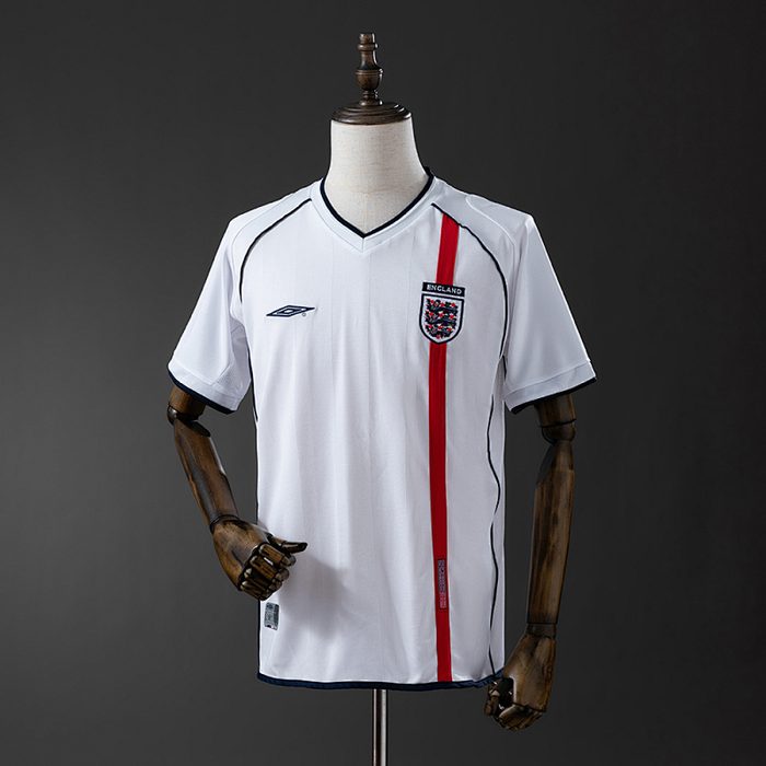 Retro long sleeve England 2002 Home S-XXL