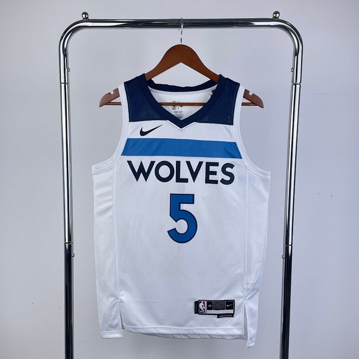 23/24 Timberwolves Casa Branco #5 Edwards