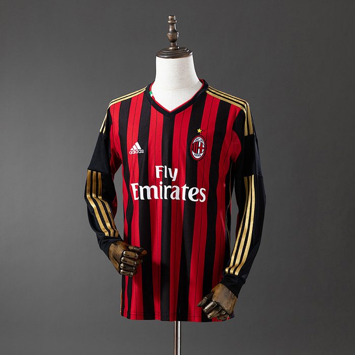Retro long sleeve AC13/14 Milan home S-XXL