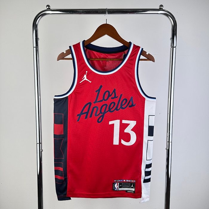 25/26 Clippers Jordan Edição Limitada Vermelho #13 George