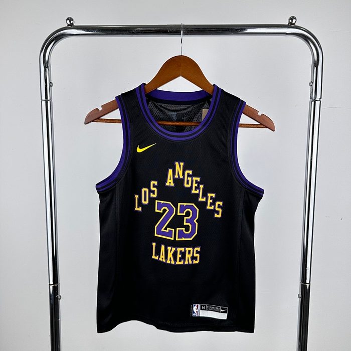 Juvenil Infantil Kit :24/25 Lakers City Edition #23 James