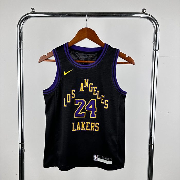 Juvenil Infantil Kit :24/25 Lakers City Edition #24 Kobe