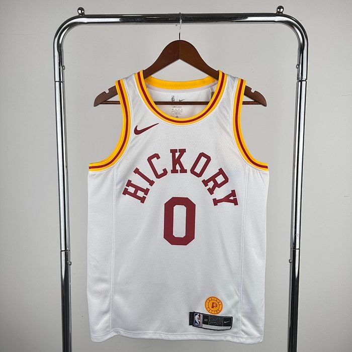 20/21 Pacers Retro Branco #0 Haliburton
