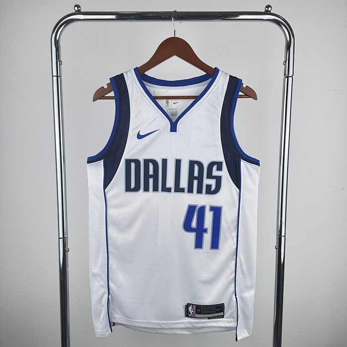 Mavericks Branco #41 诺维斯基