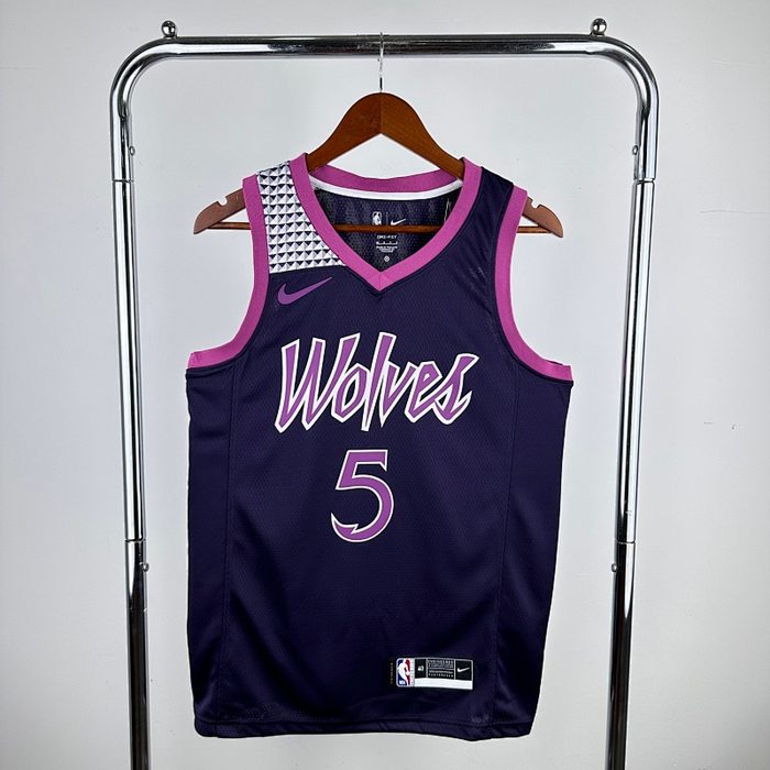 Timberwolves 黑Roxo #5 Edwards