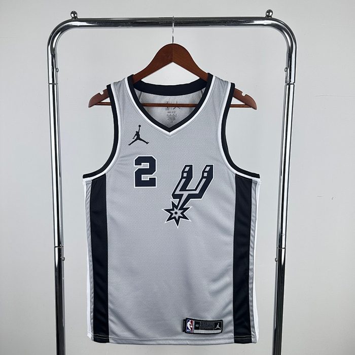 21/22 Spurs Cinza Jordan Edição Limitada #2 Leonard