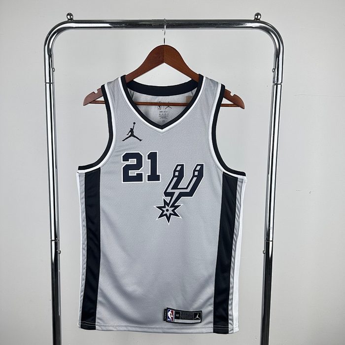 21/22 Spurs Cinza Jordan Edição Limitada #21 Duncan