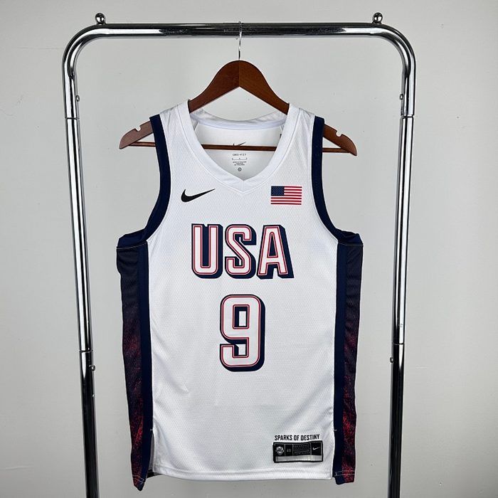 24 Olimpíadas USA Branco #9 Haliburton