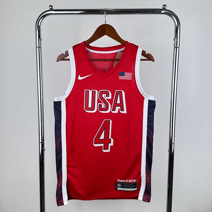24 Olimpíadas USA Vermelho #4 Curry