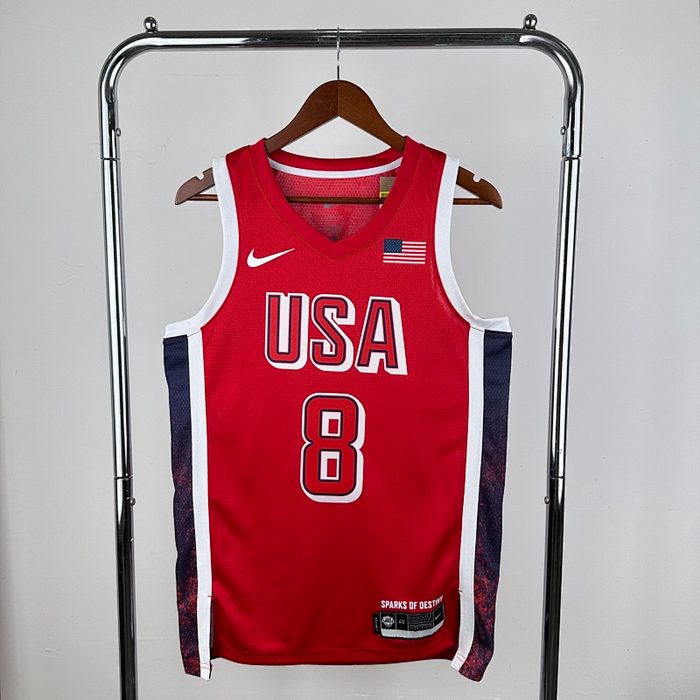 24 Olimpíadas USA Vermelho #8 Leonard