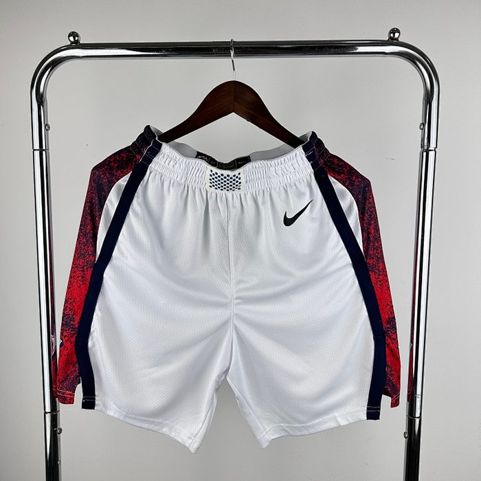 24 Olimpíadas USA Branco Shorts
