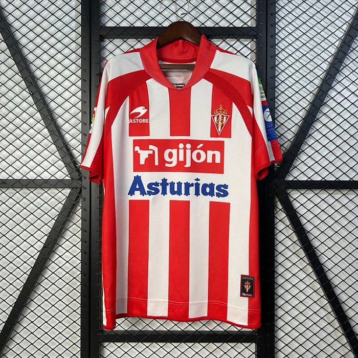 Retro 08/09 Sporting Gijon Home Size S-XXL