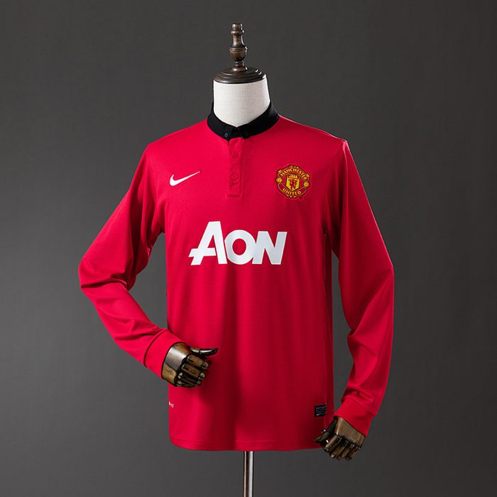 Retro Long Sleeve M-U 13/14 Home S-XXL