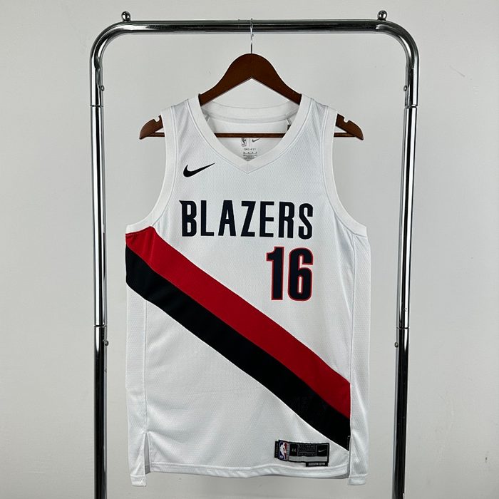 26/27 Trail Blazers Casa Branco #16 杨翰森
