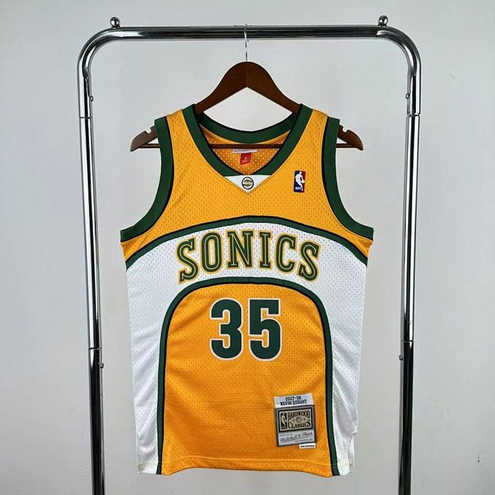 MN Retro SW:SuperSonics 07/08/09 Amarelo #35 Durant