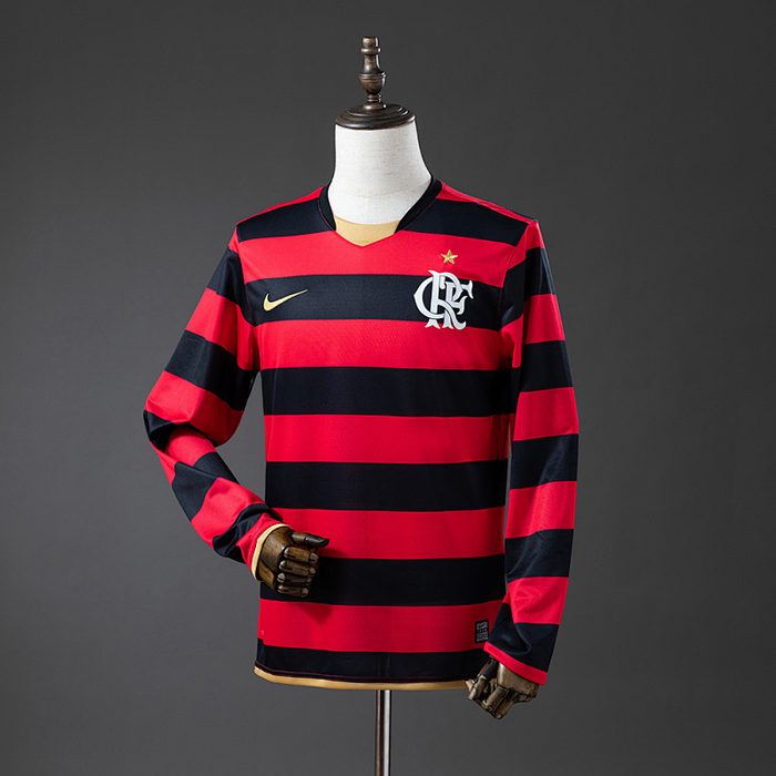 Flamengo 08/09 Home Long Sleeve Retro Jersey S-XXL