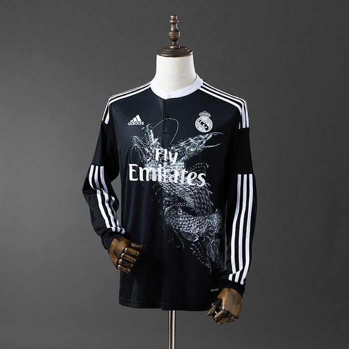 Real Madrid 2014/15 Second Away Long Sleeve Retro Jersey S-XXL