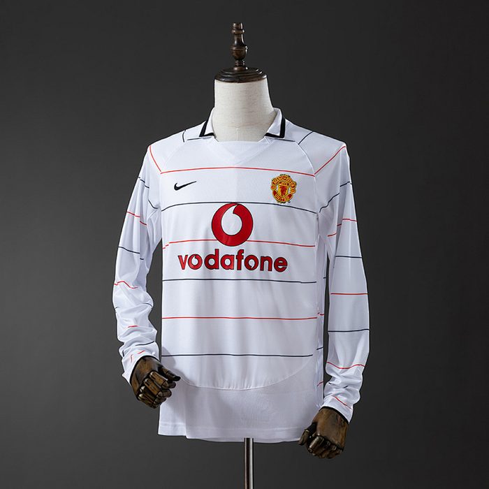 M-U 2003/05 Away Long Sleeve Retro Jersey S-XXL