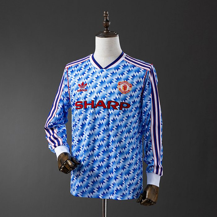 Retro Long Sleeve M-U 90/92 Away S-XXL