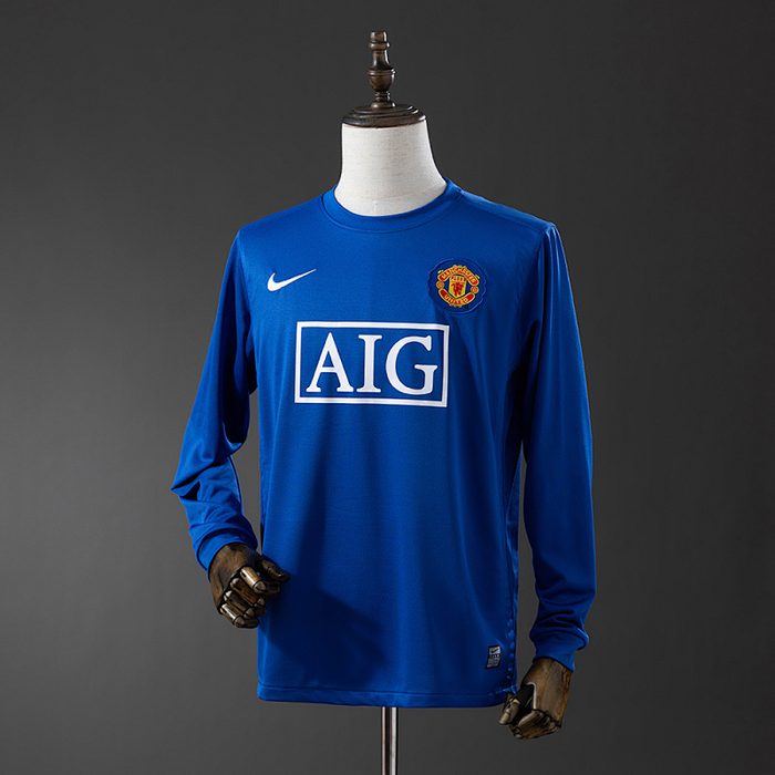 M-U 2008/09 Second Away Long Sleeve Retro Jersey S-XXL
